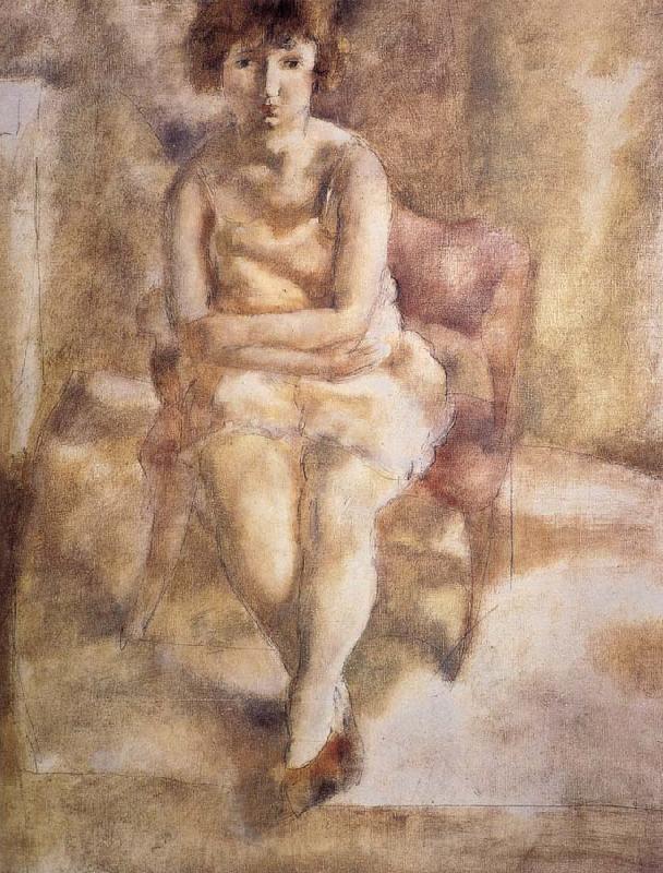 Jules Pascin Have red hair Lass France oil painting art
